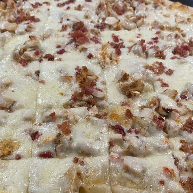 Chicken Bacon Ranch Pizza.