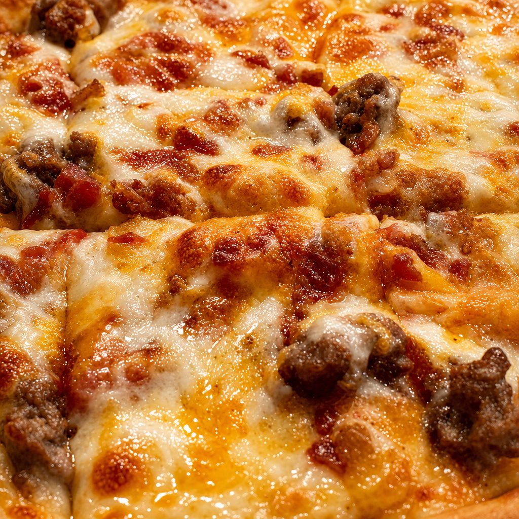Bacon Cheeseburger Pizza.