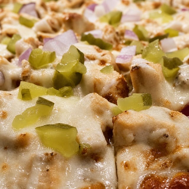Chicken BBQ Pizza.