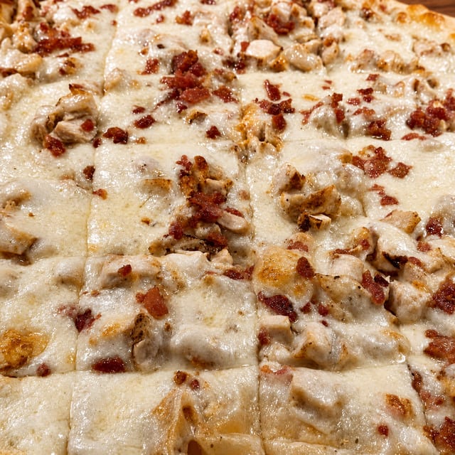 Chicken Bacon Ranch Pizza.